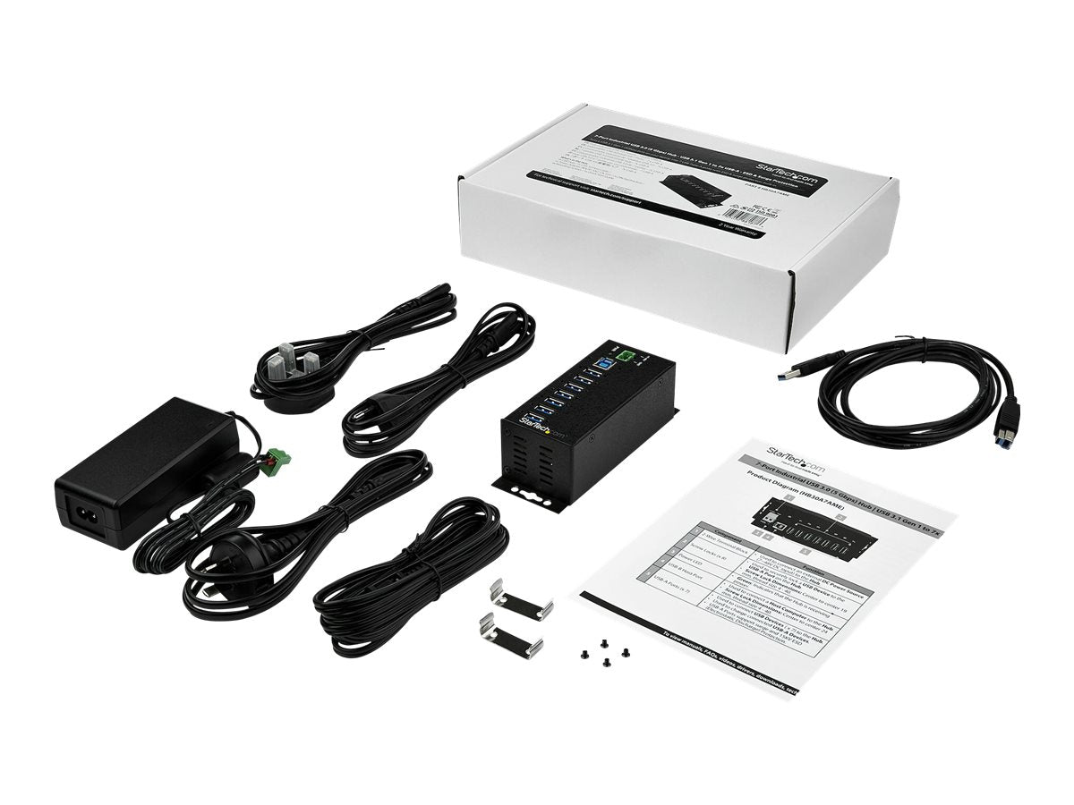 STARTECH.COM 7-Port Industrial USB 3.0 Hub Anschlussmöglichkeiten