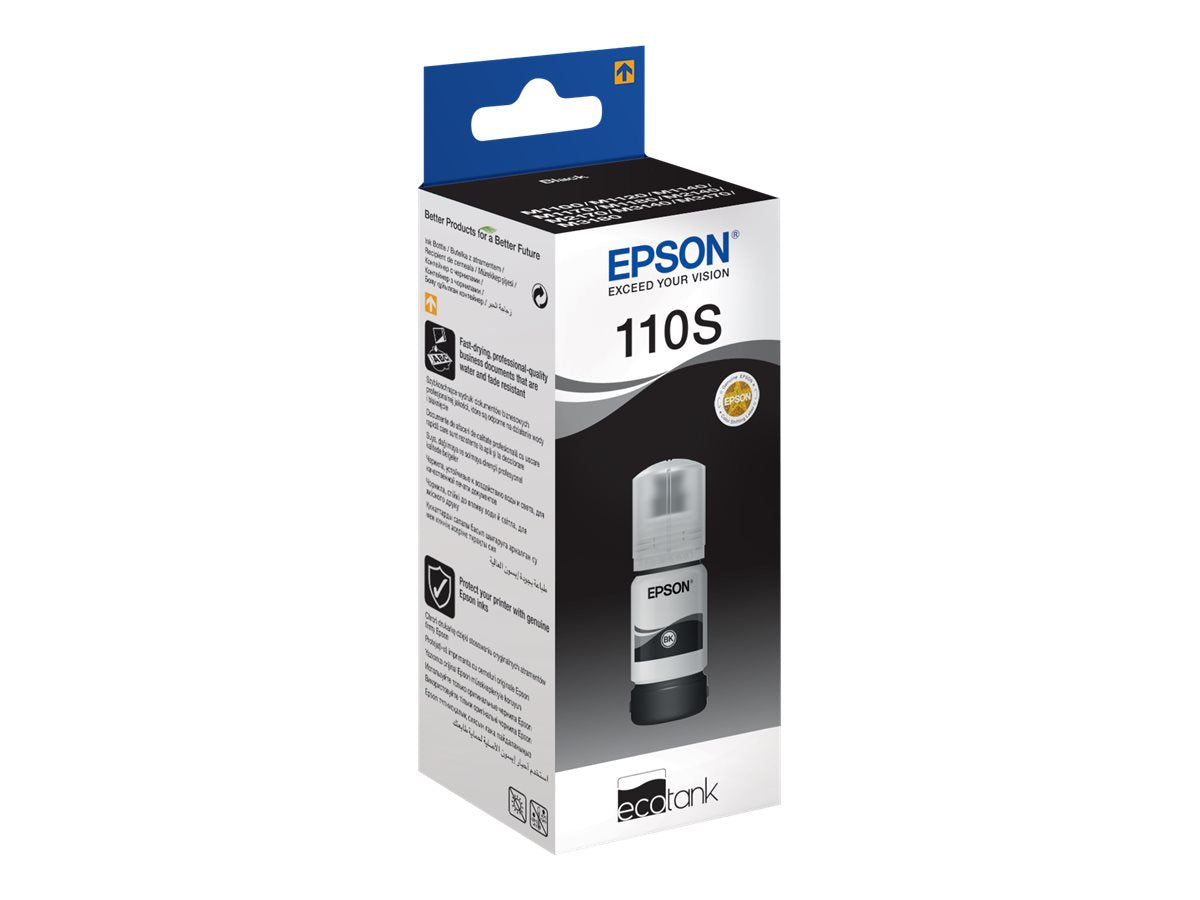EPSON 4LB 110S EcoTank Pigment black ink bottle Verpackung