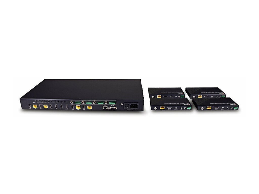 LINDY 150m Cat.6 4x4 HDMI 4K60 HDBaseT Matrix Extender Detailansicht