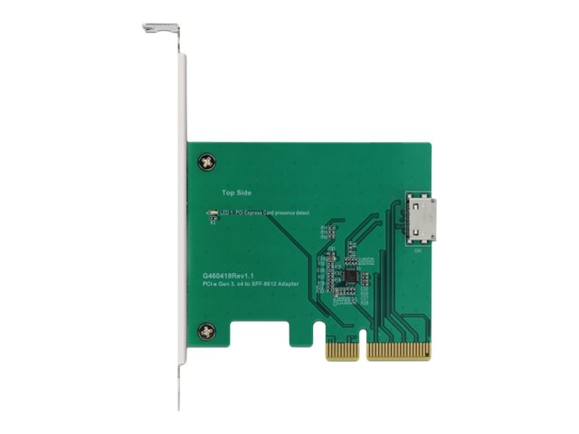 DELOCK PCI Express x4 Karte Vorderansicht