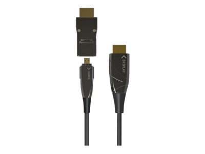 TECHLY Micro HDMI 4K 60Hz AOC LWL Kabel 50m - Vorderansicht