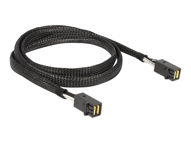 DELOCK Kabel Mini SAS HD SFF 8643 x4 Stecker / Stecker 1 m - Vorderansicht