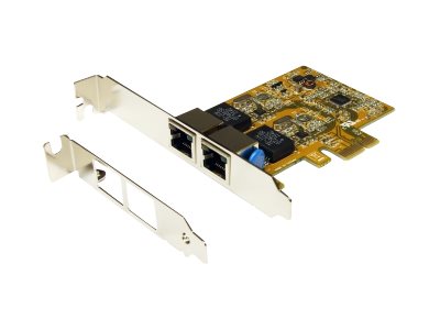 EXSYS EX-6072-3 PCI 2x Gigabit Ethernet Netzwerk-Karte Vorderansicht