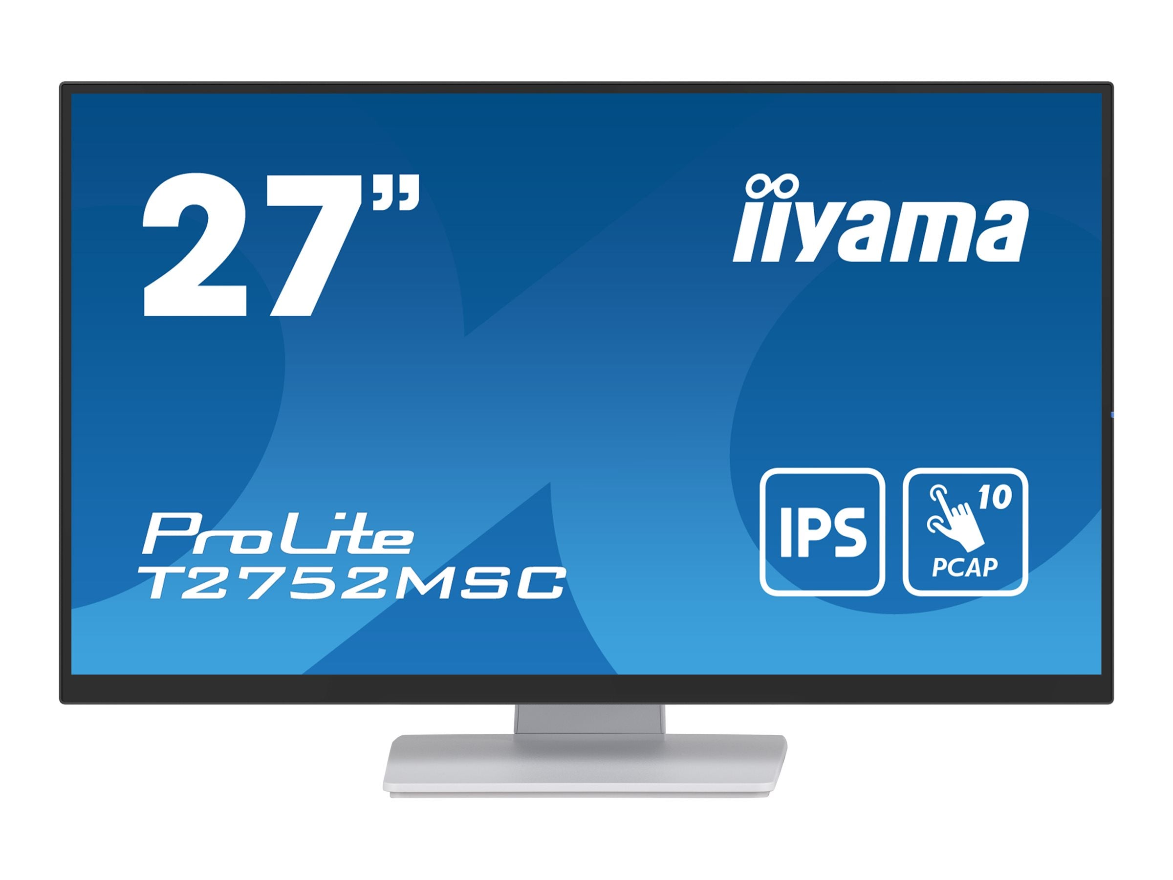IIYAMA T2752MSC-W1AG 27 Zoll Touchscreen Monitor Vorderansicht
