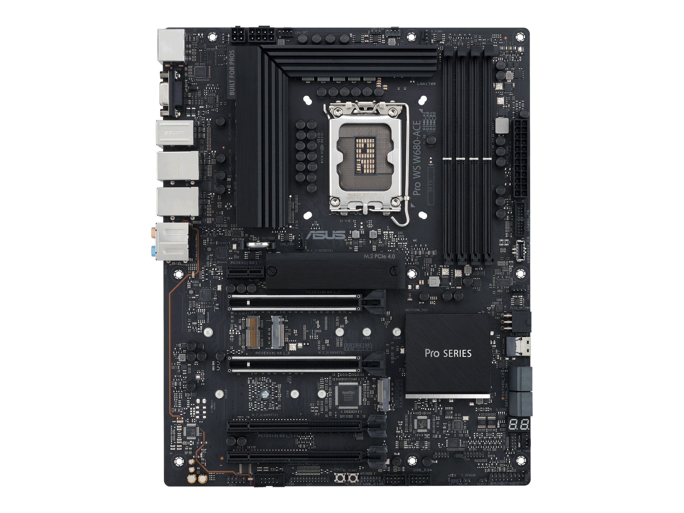 ASUS PRO WS W680-ACE LGA1700 4xDDR5 WS ATX MB Vorderansicht