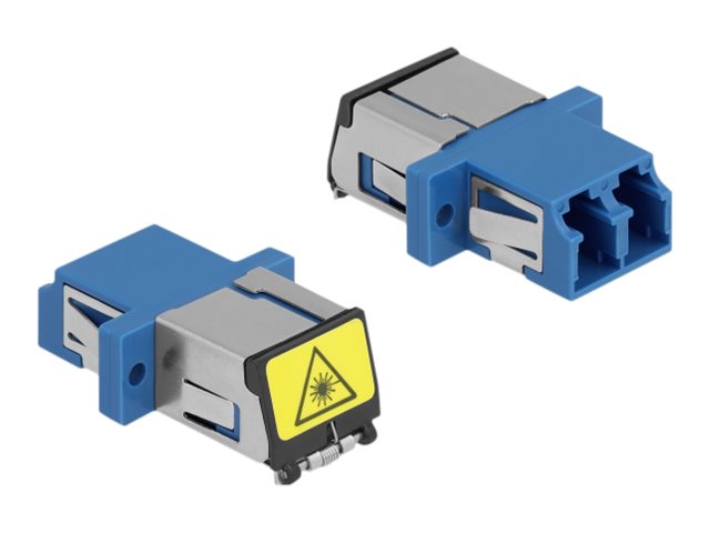 DELOCK LWL Kupplung LC Duplex Buchse Vorderansicht