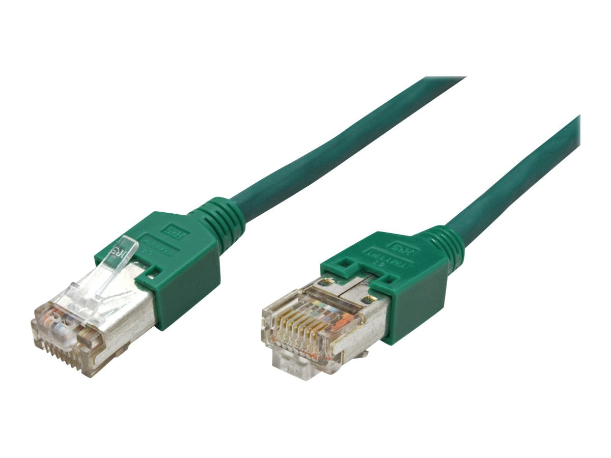 DÄTWYLER Patchkabel Kat.5e Class D S/UTP CU 5502 flex PVC Hirose TM11 grün 5m - Vorderansicht