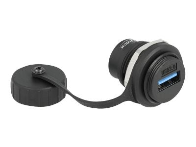DELOCK USB 3.2 Gen 1 Typ-A Einbaubuchse Vorderansicht