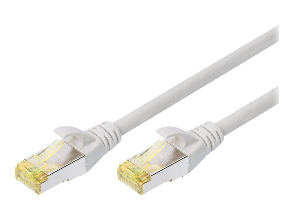DIGITUS Professional CAT 6A S-FTP Patchkabel grau Vorderansicht