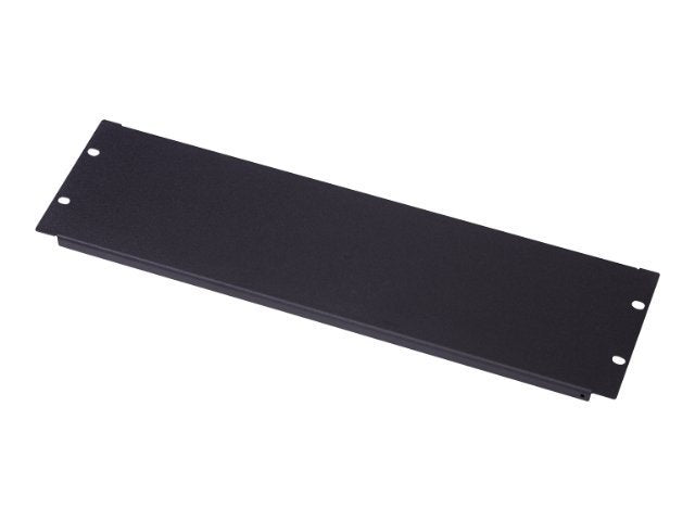 DIGITUS Blindabdeckung 48,3cm 19Zoll 3HE schwarz RAL9005 - Vorderansicht