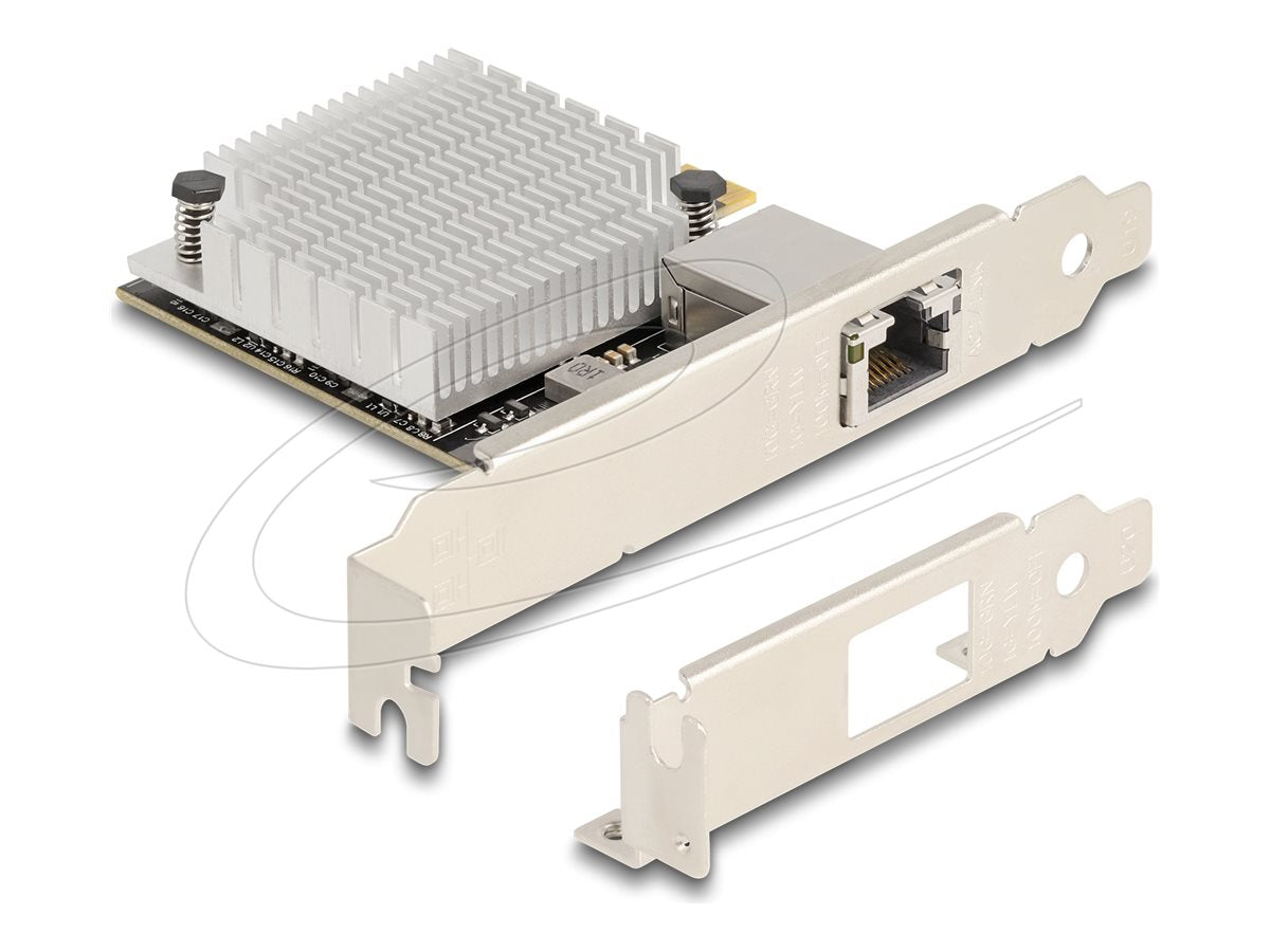 DELOCK PCI Express x4 Netzwerkkarte AQC107S Vorderansicht