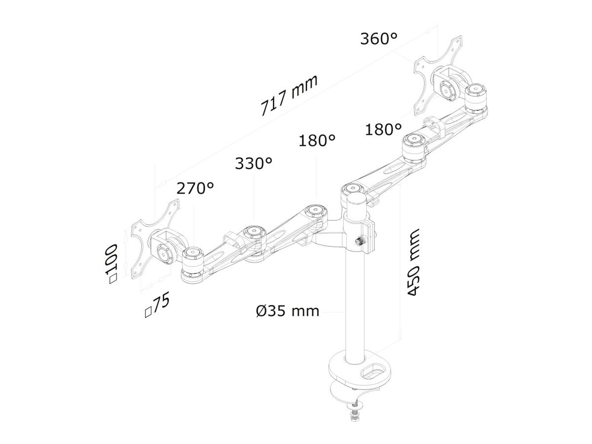 NEOMOUNTS FPMA-D935DG Desk Mount Verpackung