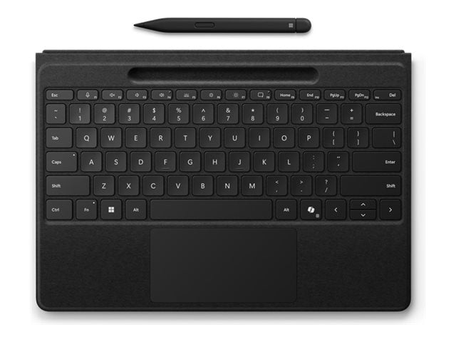 Vorderansicht der MICROSOFT Surface Pro Flex KB w Slim Pen CM SC Black Germany