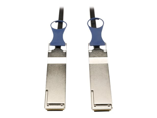 EATON TRIPPLITE QSFP+ to QSFP+ 40Gb Passive DAC Copper Infiniband Cable Vorderansicht