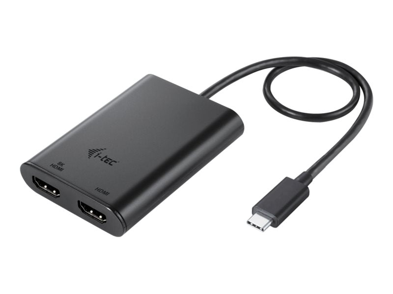I-TEC USB-C Dual 4K/60Hz single 8K/30Hz HDMI Video Adapter Vorderansicht