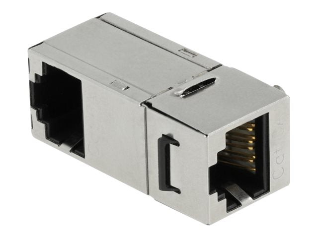 DELOCK Keystone Modul RJ45 Buchse zu RJ45 Buchse Cat.6A 90 gewinkelt