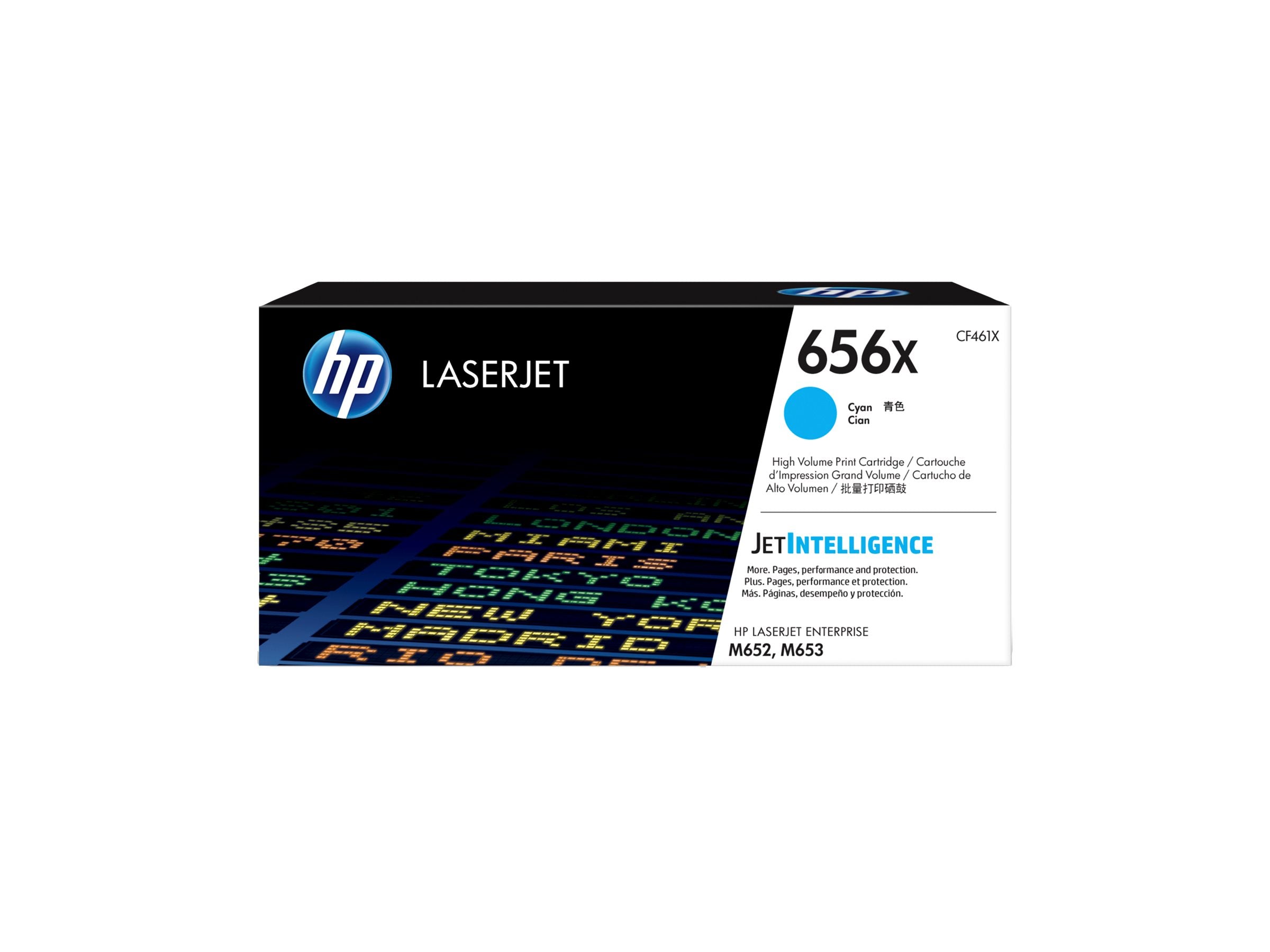 HP 656X Original LaserJet Toner Cyan Vorderansicht