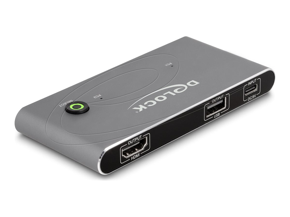 DELOCK USB-C KVM Switch zu HDMI 8K 60 Hz - Vorderansicht