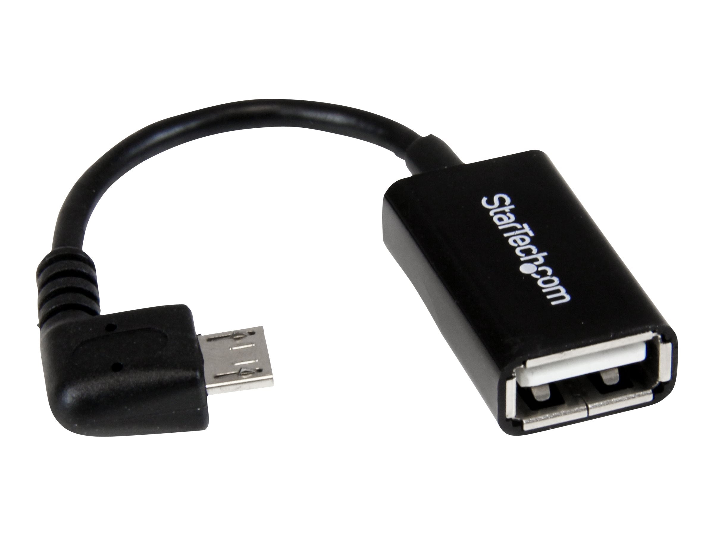 STARTECH.COM 5in Right Angle Micro USB to USB OTG Host Adapter M/F - Detailansicht
