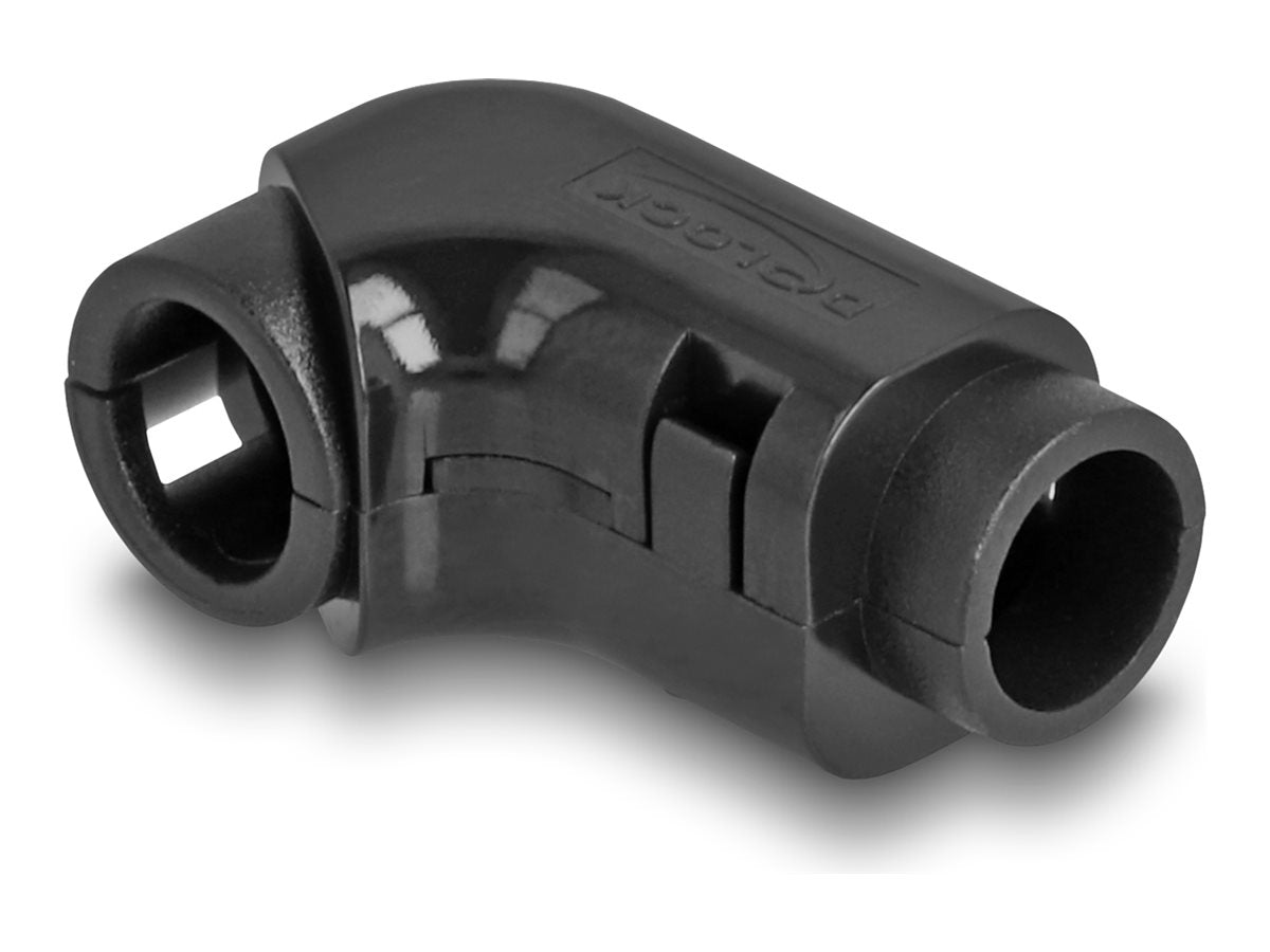 DELOCK Kabel Clips zum Abwinkeln 8 Stuck schwarz