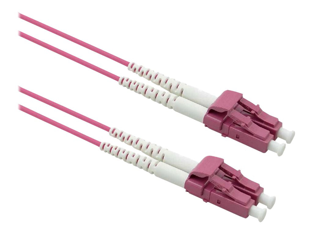 ROLINE LWL-Kabel 50/125um OM4 LC/LC stahlarmiert LSOH violett 3m - Vorderansicht