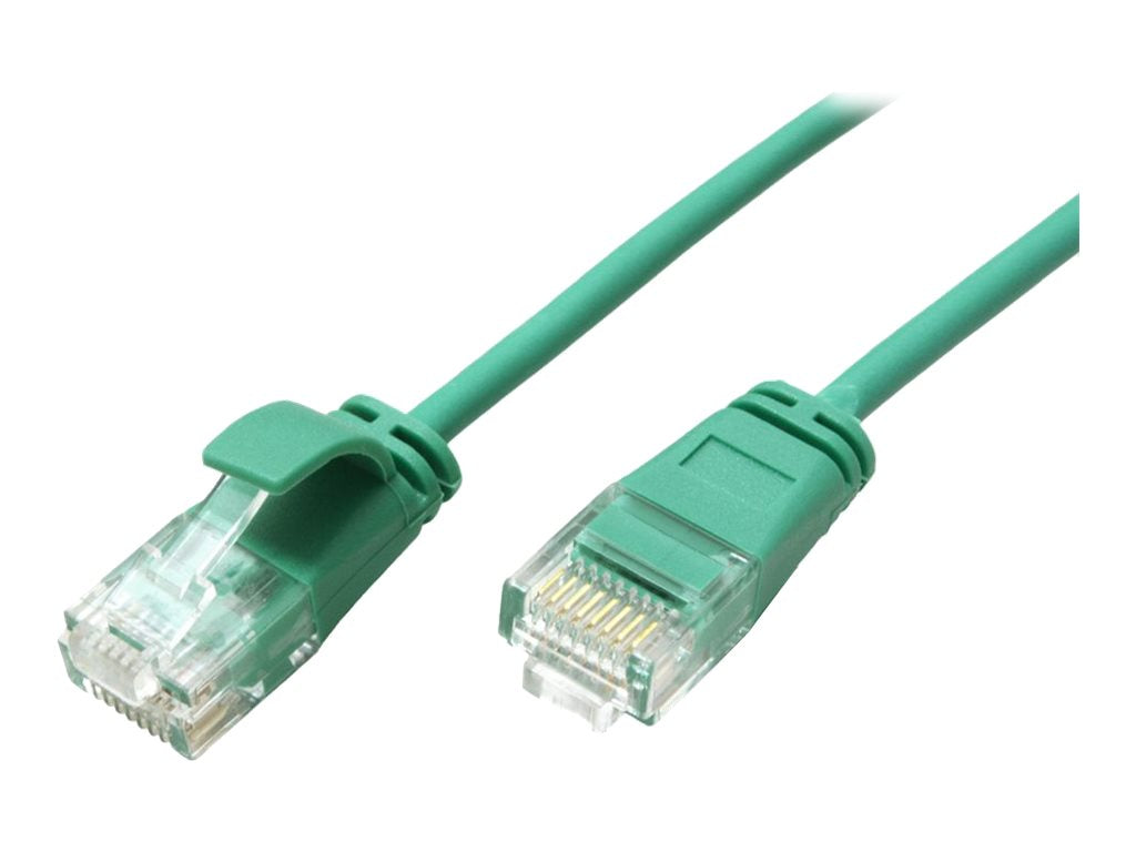 ROLINE UTP DataCenter Patchkabel Kat.6A Class EA LSOH slim grün 1m Anschlussansicht