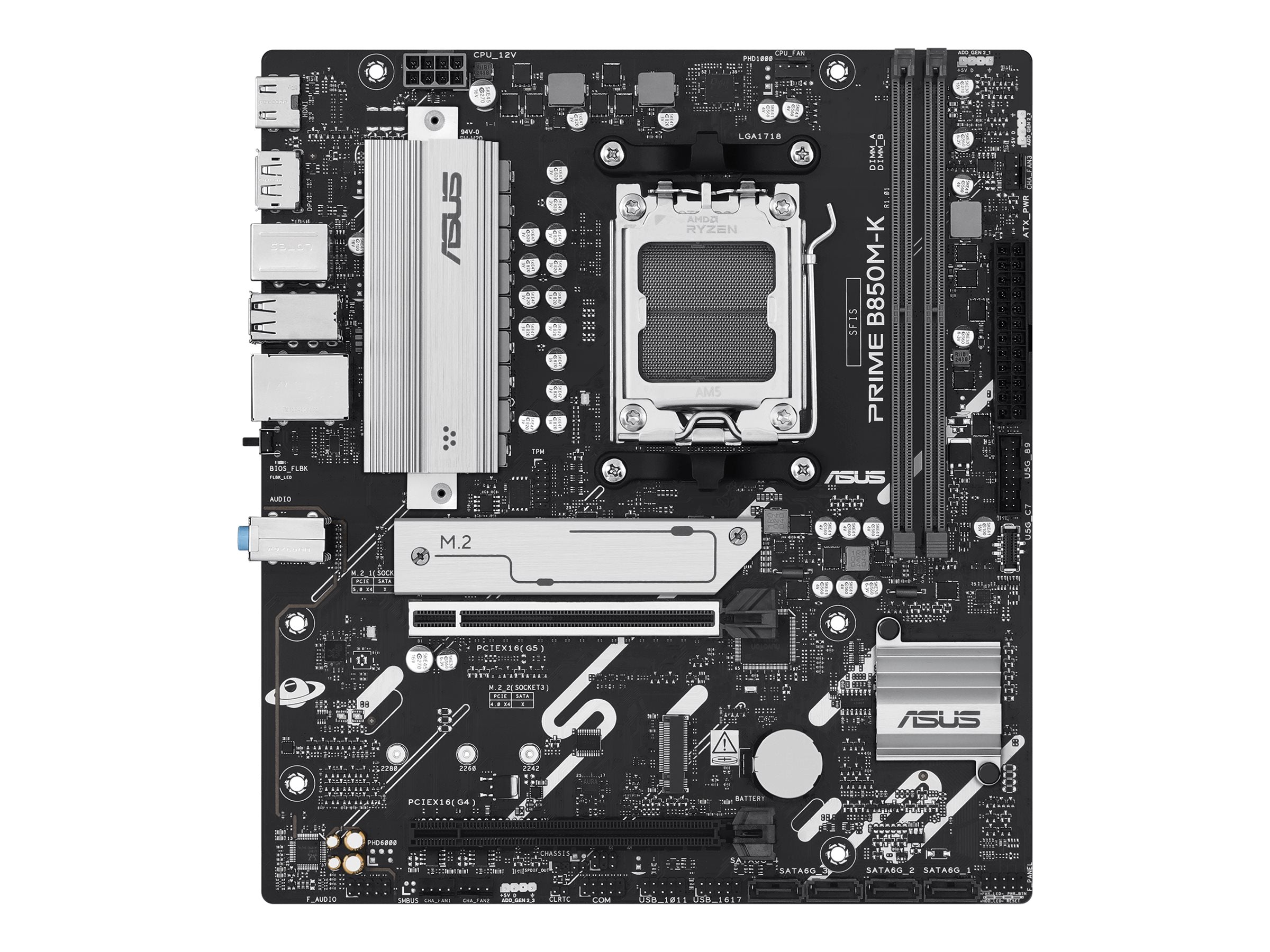 ASUS PRIME B850M-K AM5 Motherboard Vorderansicht