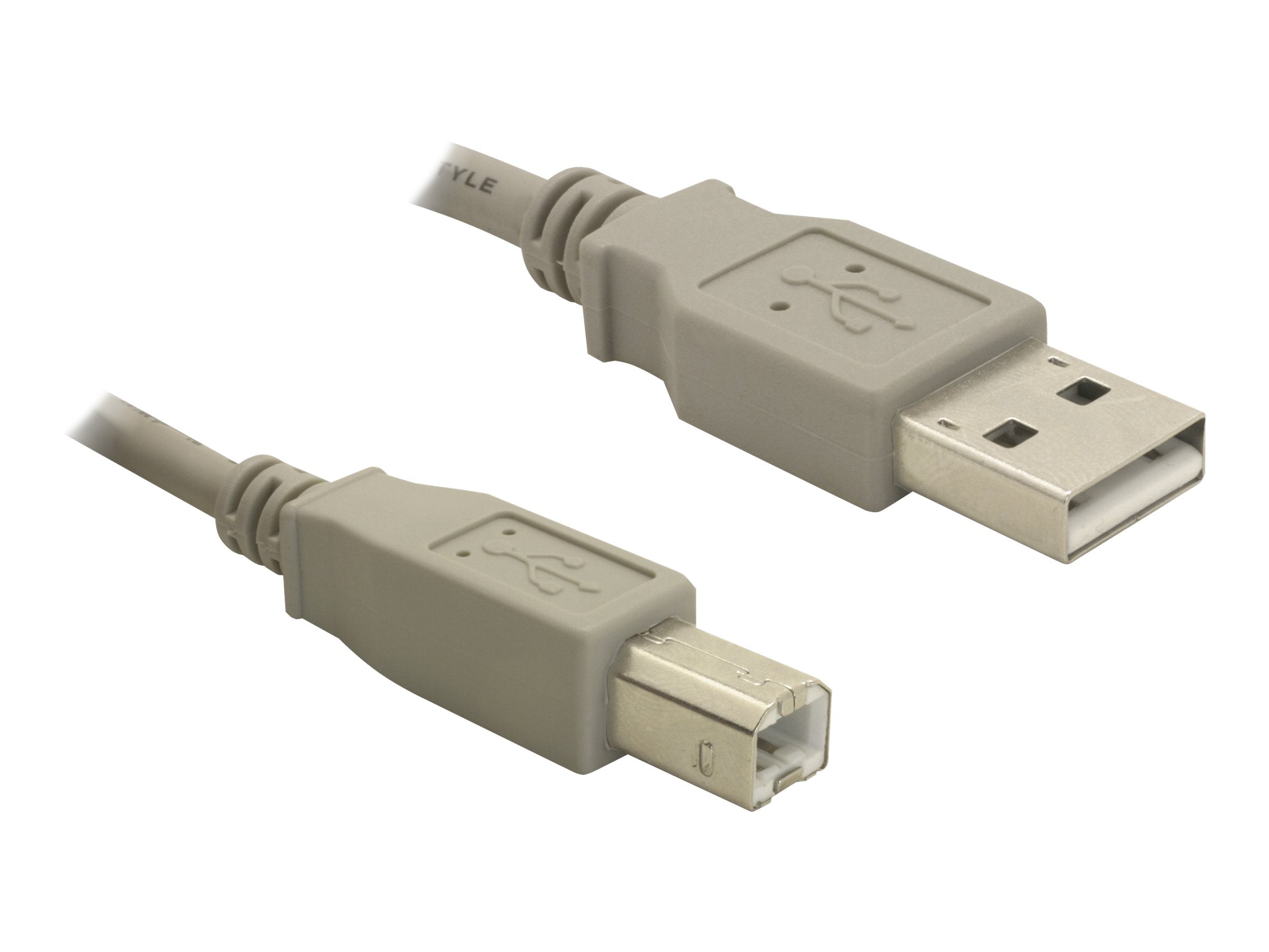 DELOCK Kabel USB 2.0 upstream 3,0m A-B St/St - Vorderansicht