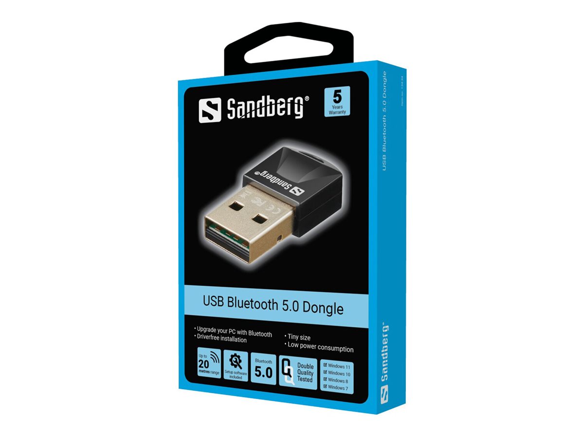 SANDBERG USB Bluetooth 5.0 Dongle Detailansicht