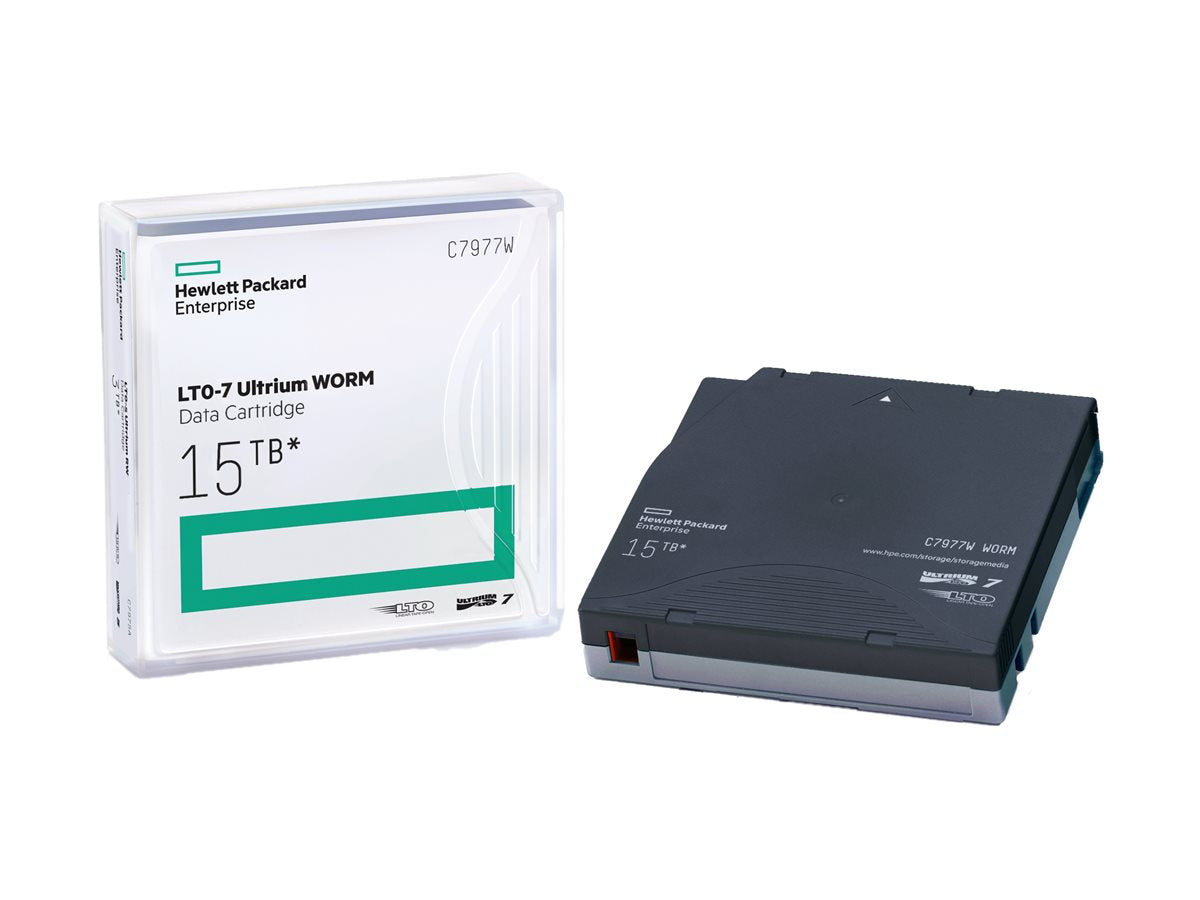 HPE LTO-7 Ultrium 15 TB WORM-Datenkassette Vorderansicht