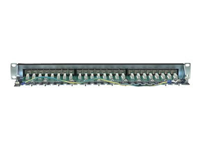 INTELLINET Cat6 Patchpanel geschirmt 24 Ports FTP Vorderansicht