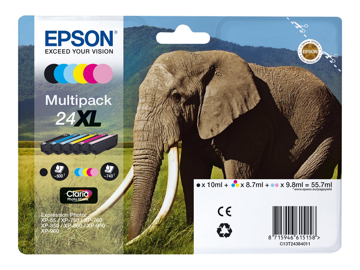 EPSON 3LB Ink Cartridge 24XL Claria Photo HD Ink Blisterverpackung