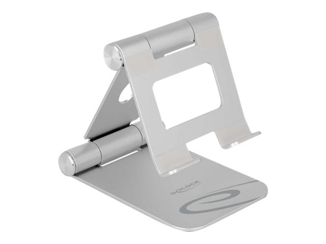 DELOCK Tablet Standhalterung verstellbar Aluminium - Vorderansicht