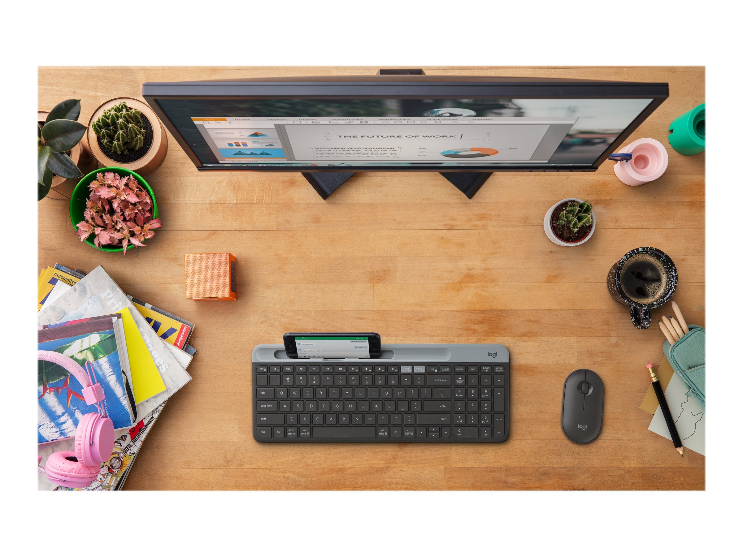 LOGITECH Pebble M350 Wireless Mouse - Vorderansicht