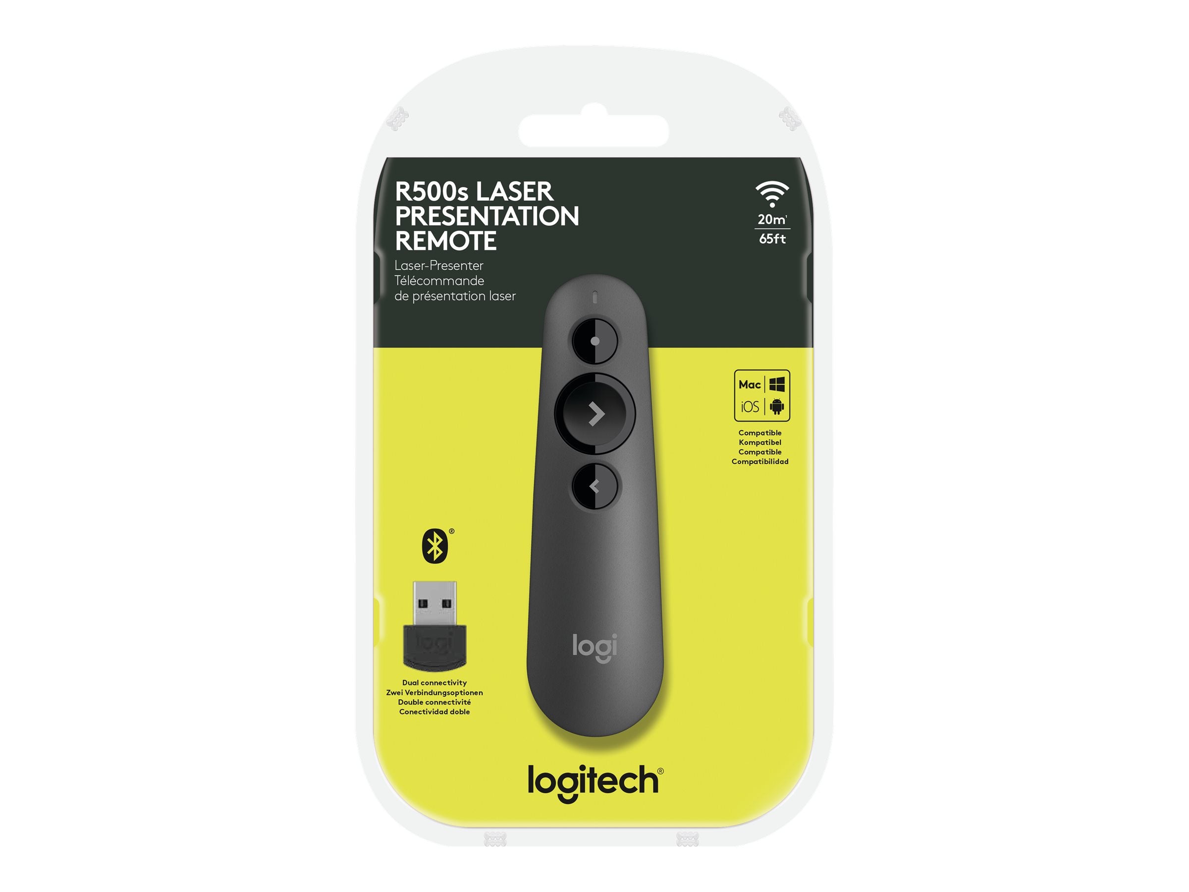 LOGITECH R500s Laser Presentation Remote GRAPHITE Vorderansicht