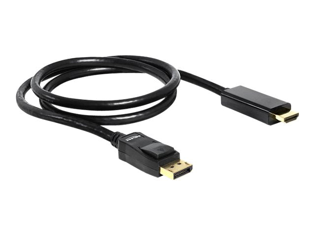 DELOCK Kabel Displayport Stecker > HDMI Stecker 1m - Vorderansicht