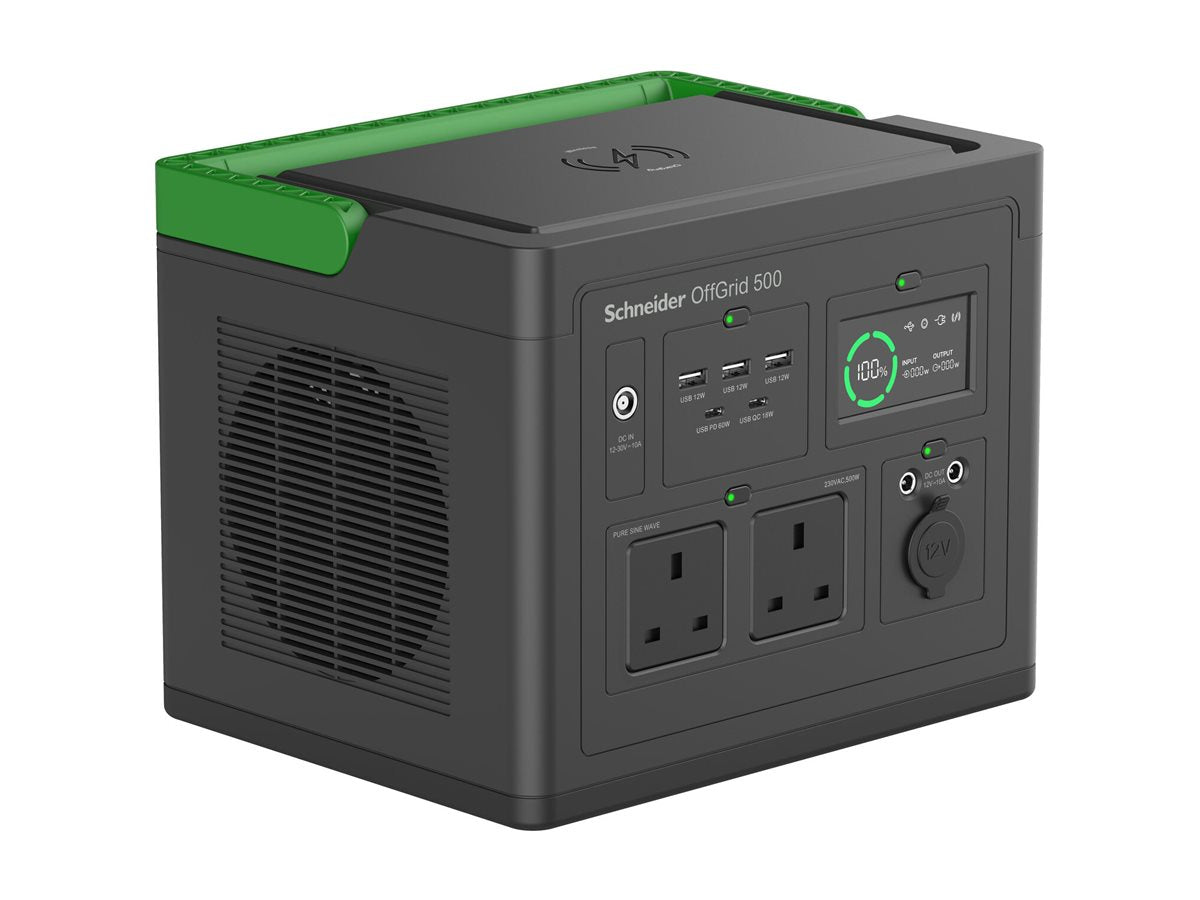 APC Schneider OffGrid Portable Power Station 500 Vorderansicht