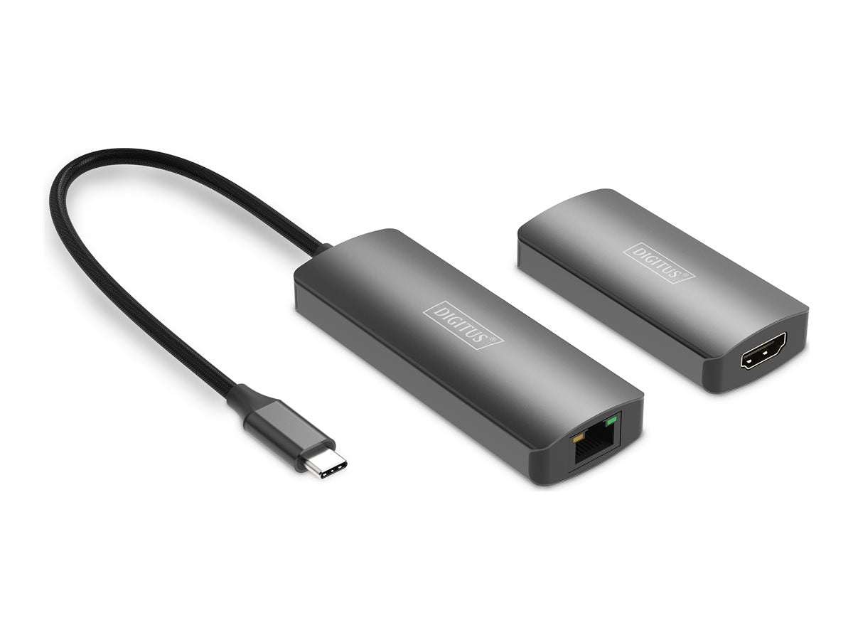 DIGITUS 4K Video Extender USB-C - HDMI 4K/120Hz CAT6 30m Vorderansicht