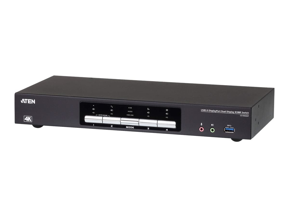 ATEN CS1944DP 4-Port USB 3.0 4K DP KVM Vorderansicht
