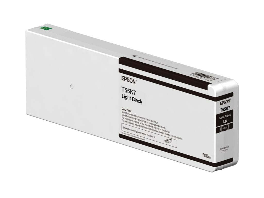 EPSON 5LB Singlepack Light Black T55K700 UltraChrome HDX/HD Vorderansicht