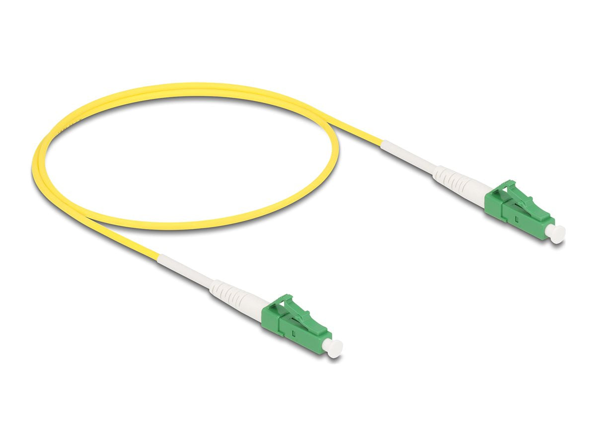 DELOCK Kabel Lichtwellenleiter LC-APC zu LC-APC Simplex Singlemode OS2 0,5m - Vorderansicht