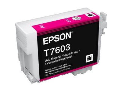 EPSON T7603 Tintenpatrone Vivid Magenta Verpackung