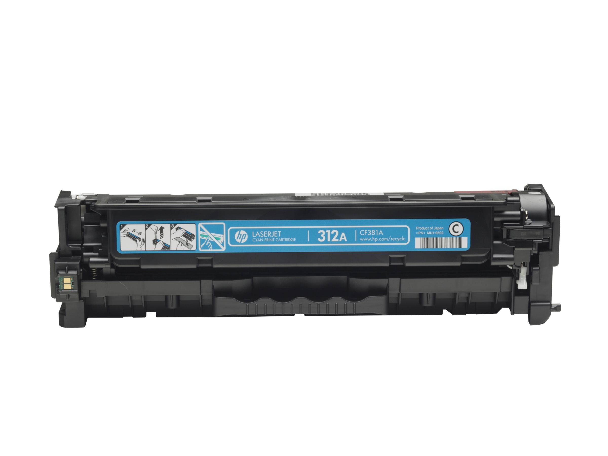HP 312A Tonerpatrone CF381A cyan Verpackung