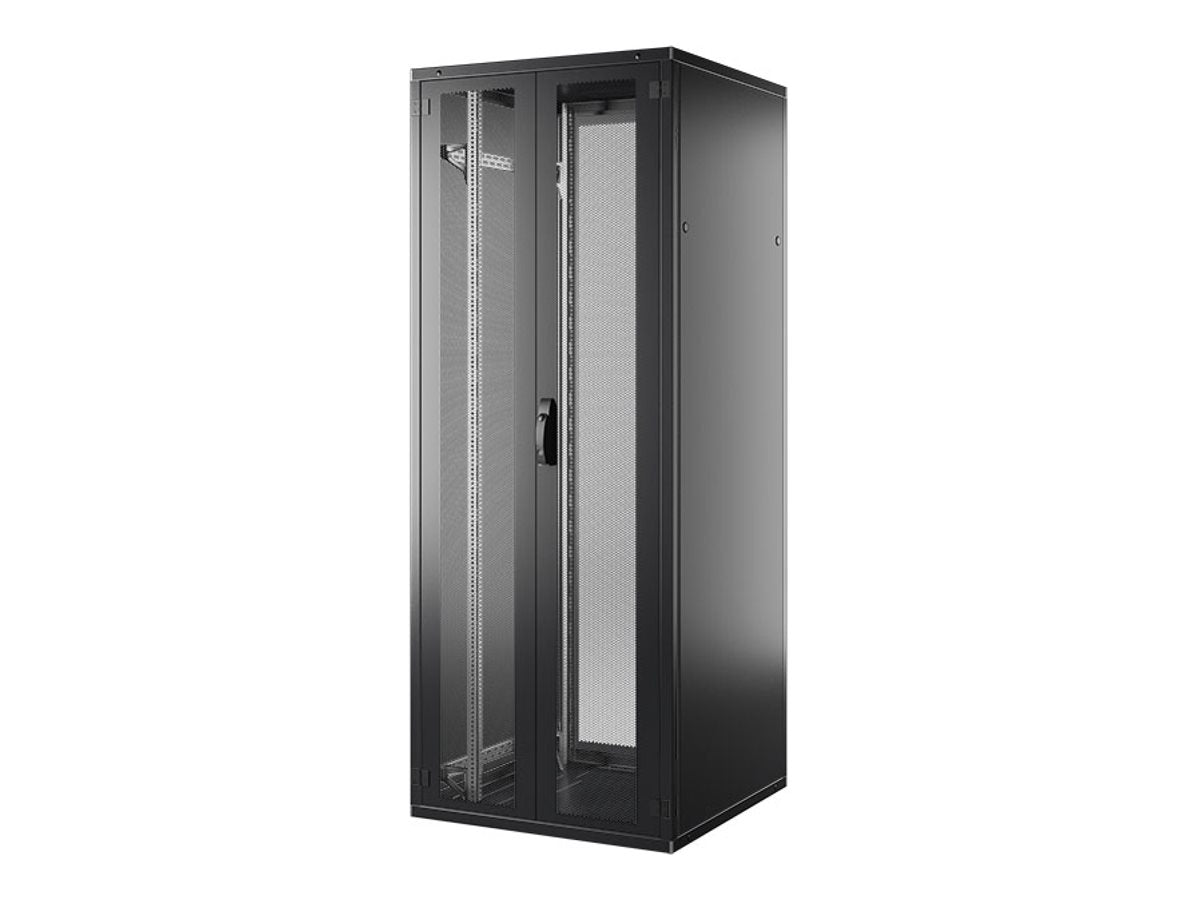 EFB 48,3cm 19Zoll Netzwerkschrank PRO SERIE 24HE 600X800 RAL9005 schwarz - Vorderansicht