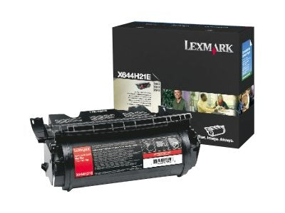 LEXMARK X644e, X646dte Toner schwarz hohe Kapazität Vorderansicht