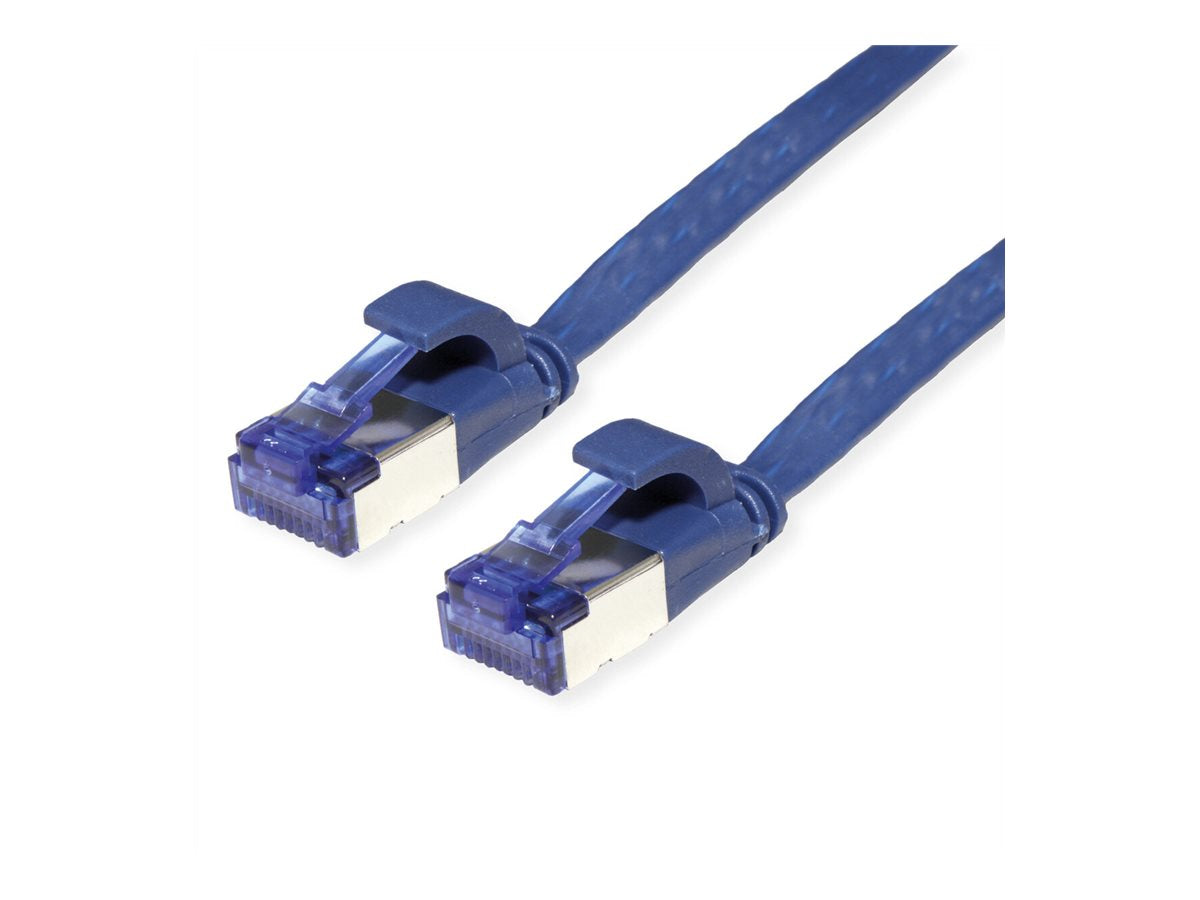 VALUE Patchkabel Kat.6A Class EA FTP extra-flach blau 3m Verpackung