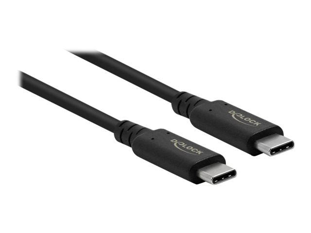 DELOCK USB4 40 Gbps Kabel koaxial 0,8m Vorderansicht
