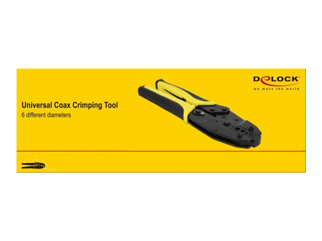 DELOCK Universelle Koax Crimpzange Detailansicht