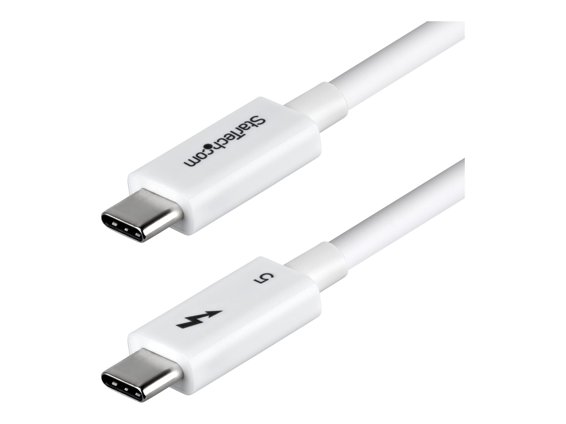 STARTECH.COM 1m Thunderbolt 5 Kabel 80Gbps-120Gbps 240W PD 8K 60Hz Thunderbolt zertifiziert TB5 TB4 USB4 USB-C - Weiss
