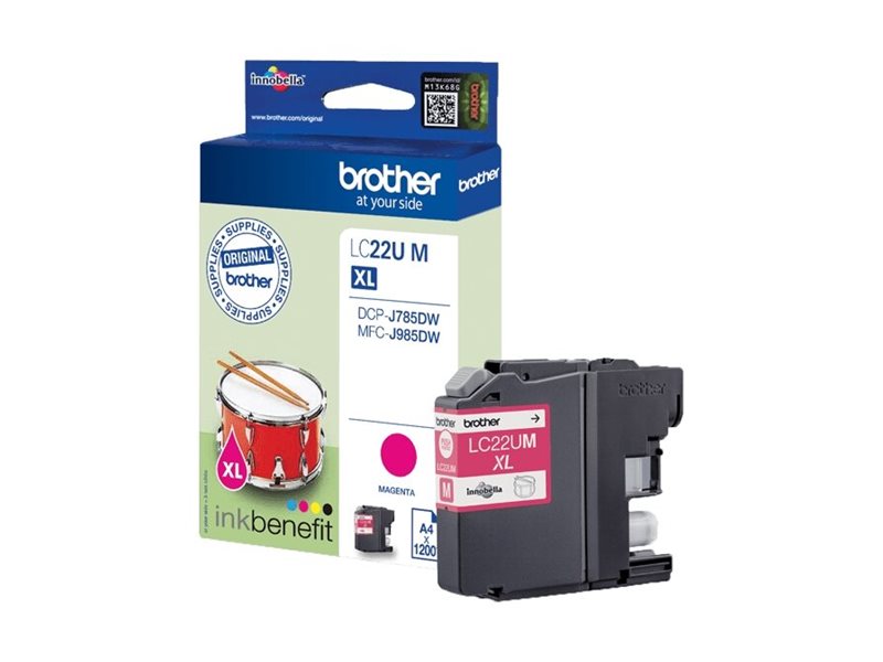 BROTHER LC-22UM Tintenpatrone magenta Vorderansicht